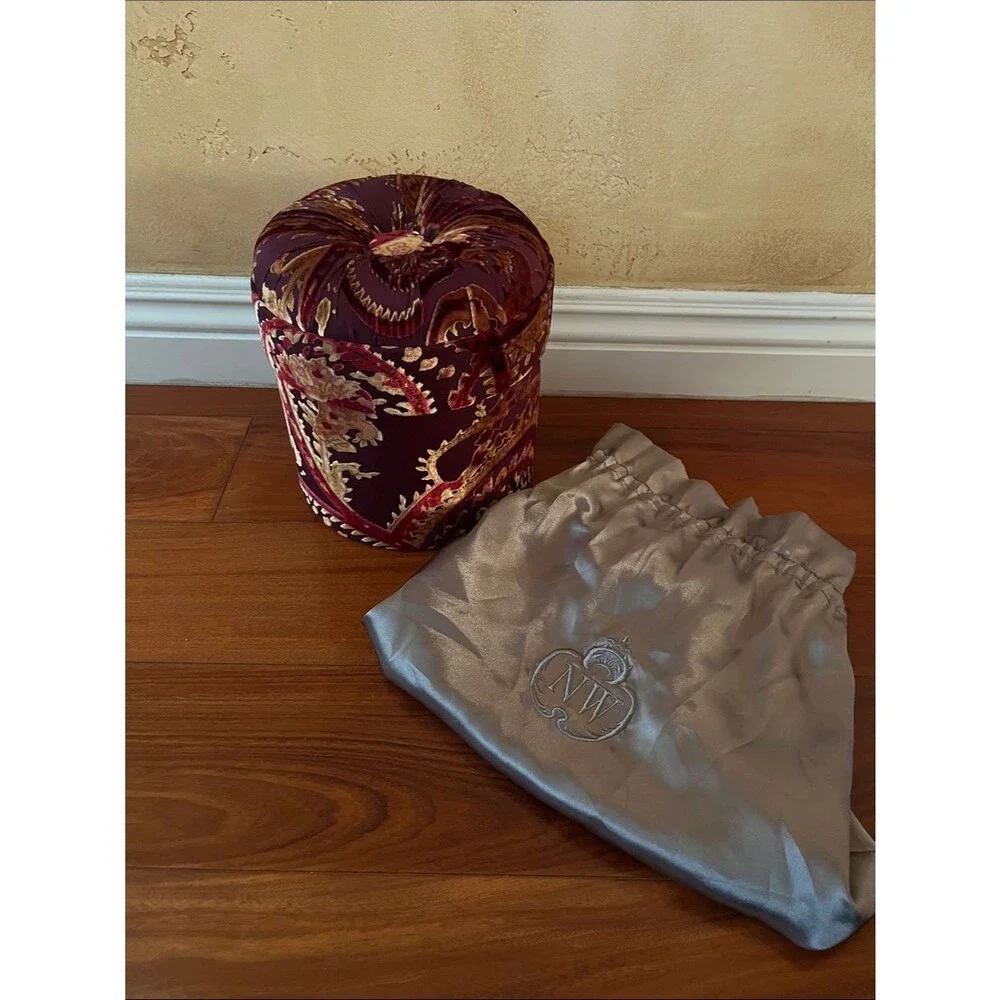 Nonnie Waller's Round Storage Box with Drawstring Pouch